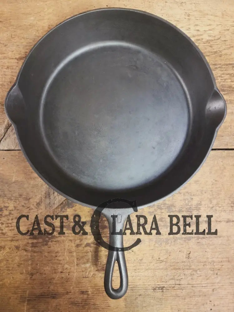 BIG skillet! 1920’s Griswold #10 Skillet large slant logo 716 Full E.P.U. Awesome everyday skillet. Great for steaks