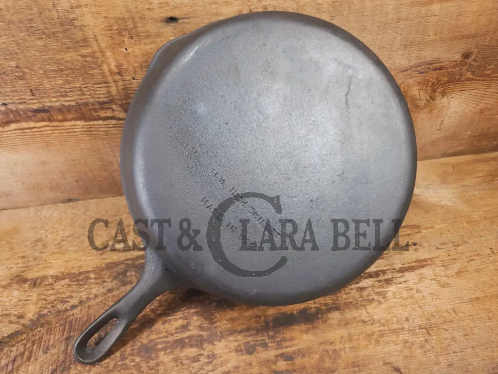 1930’s Big Wagner #10 Skillet 11 3/4 inch skillet Made in USA W. Great bacon skillet sleek glassy surface! SC24