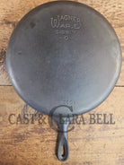 Big 1930’s Wagner Ware #10 Cast Iron Skillet with Stylized Logo 1060 E. Great Bacon skillet! SCF24 - Skillet