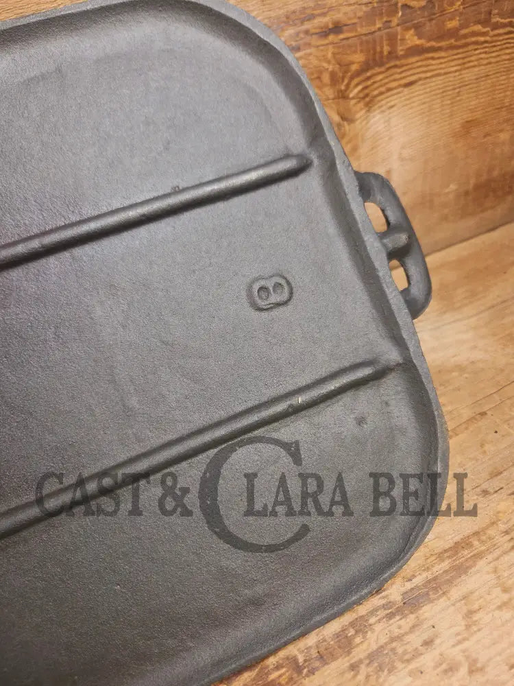 BSR Birmingham Stove and Range #8 Raised Number Cast Iron Griddle. Perfect camp griddle! Griddle