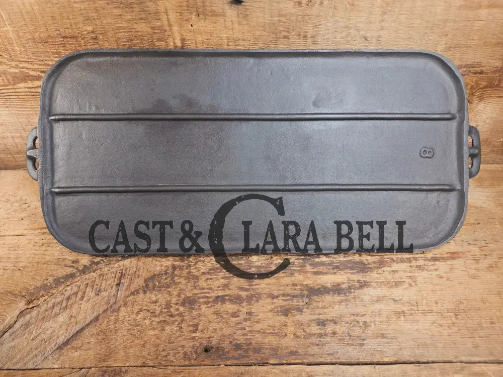 BSR Birmingham Stove and Range #8 Raised Number Cast Iron Griddle. Perfect camp griddle! Griddle