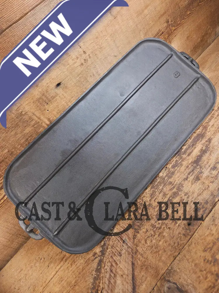 BSR Birmingham Stove and Range #8 Raised Number Cast Iron Griddle. Perfect camp griddle! Griddle