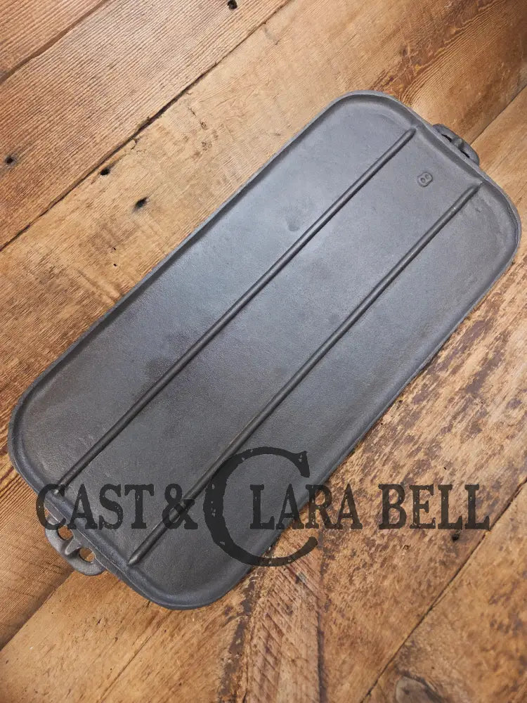 BSR Birmingham Stove and Range #8 Raised Number Cast Iron Griddle. Perfect camp griddle! Griddle