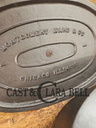 Calling all bread bakers! Beautiful elegant hard to find Wagner made ’Montgomery Ward’ #3 Oval Roaster Dutch Ovens