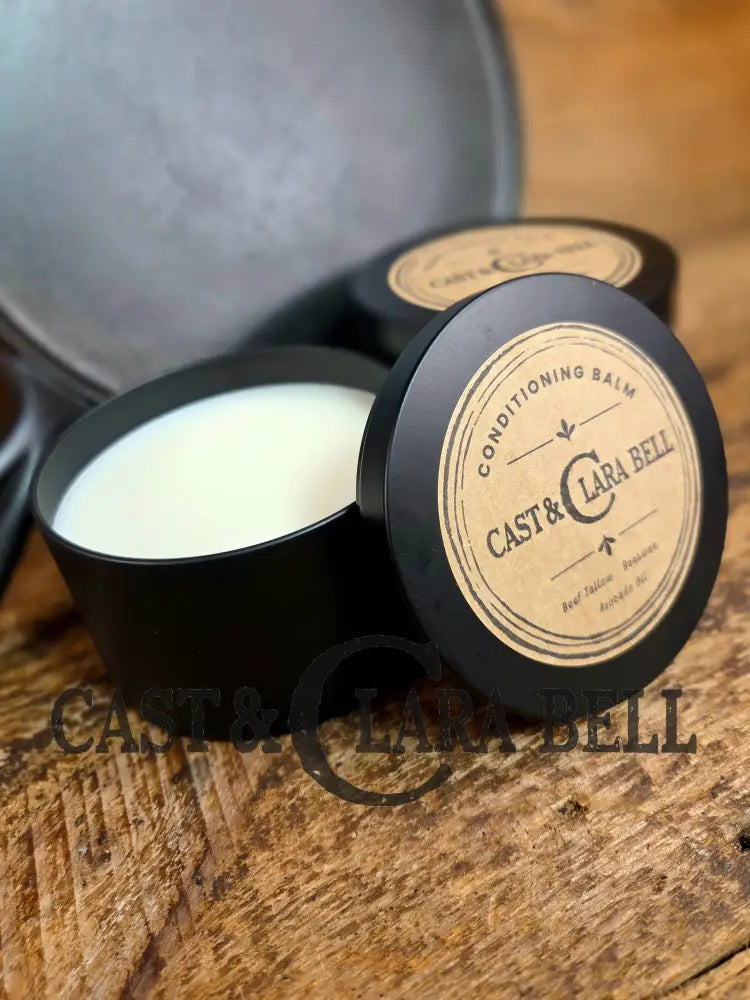 Cast Iron Conditioning Balm (10 oz - Large) One Large Tin (10 Oz total) Merchandise