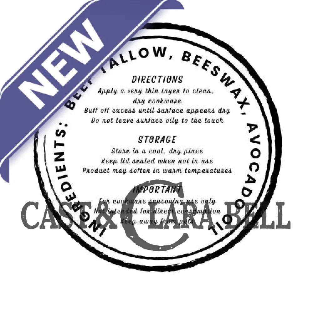 Cast Iron Conditioning Balm (6 oz - Medium) One Medium Tin (6 Oz total) Merchandise