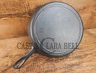 Classic 1910’s Lodge #7 Cast Iron Skillet Three Notch with raised T. Light sleek and ready to cook with! Skillet