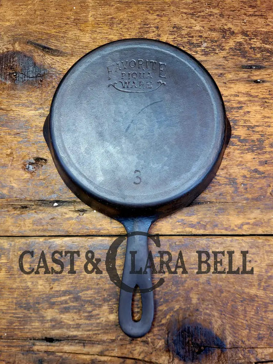 Priced To Sell! Classic Egg Skillet! 1920’S Favorite Piqua Ware #3 Skillet 3