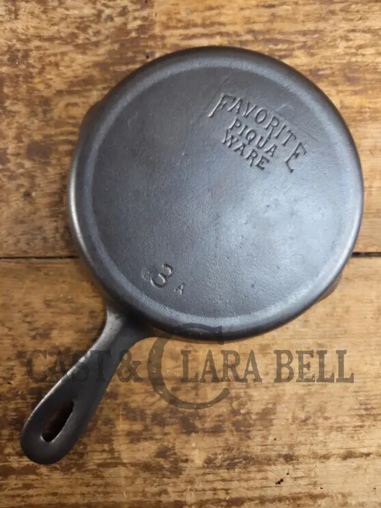 Classic Egg Skillet! 1920’s Favorite Piqua Ware #3 Skillet 3 A Skillet