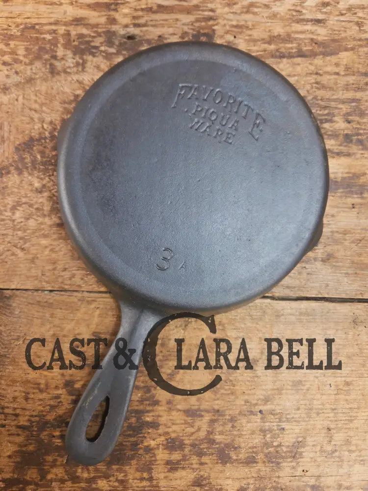 Classic Egg Skillet! 1920’s Favorite Piqua Ware #3 Skillet 3 A Skillet
