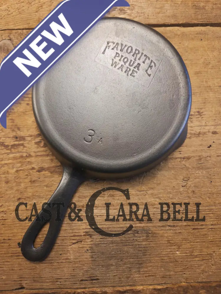 Classic Egg Skillet! 1920’s Favorite Piqua Ware #3 Skillet 3 A Skillet