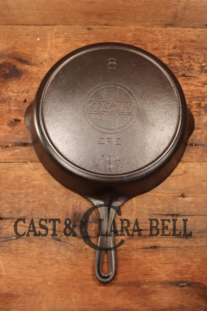 Classic Griswold #8 Skillet With Heat Ring And Large Block Slant Logo 704 D