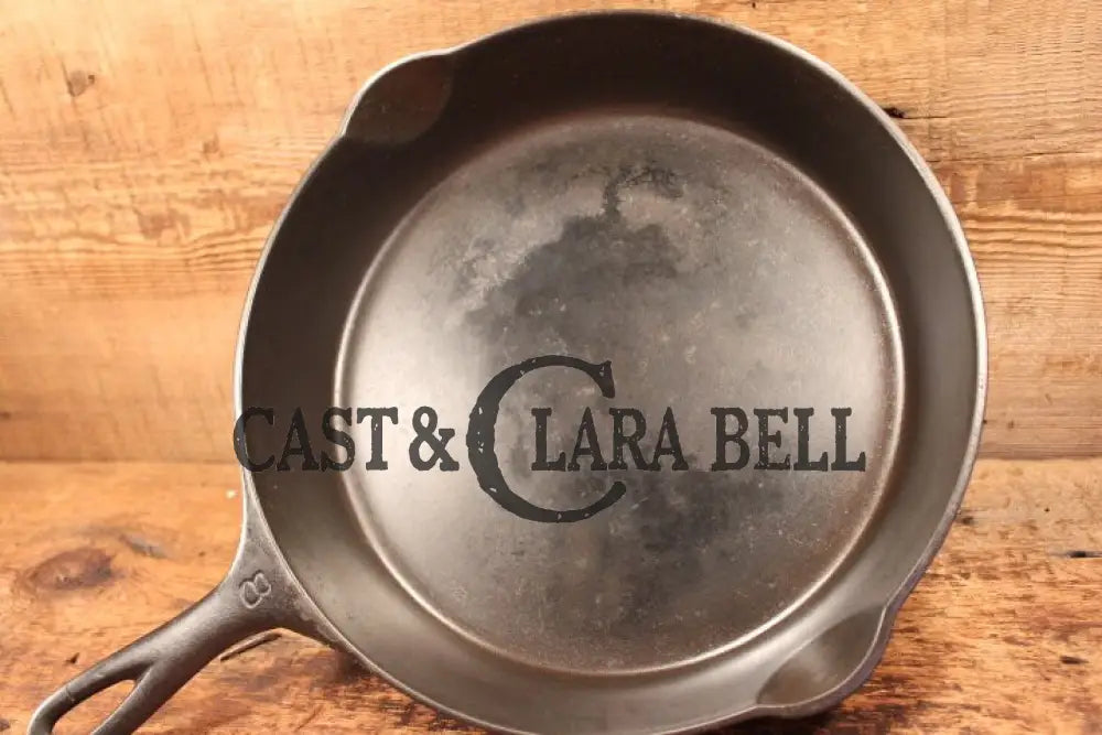 Classic Griswold #8 Skillet With Heat Ring And Large Block Slant Logo 704 D