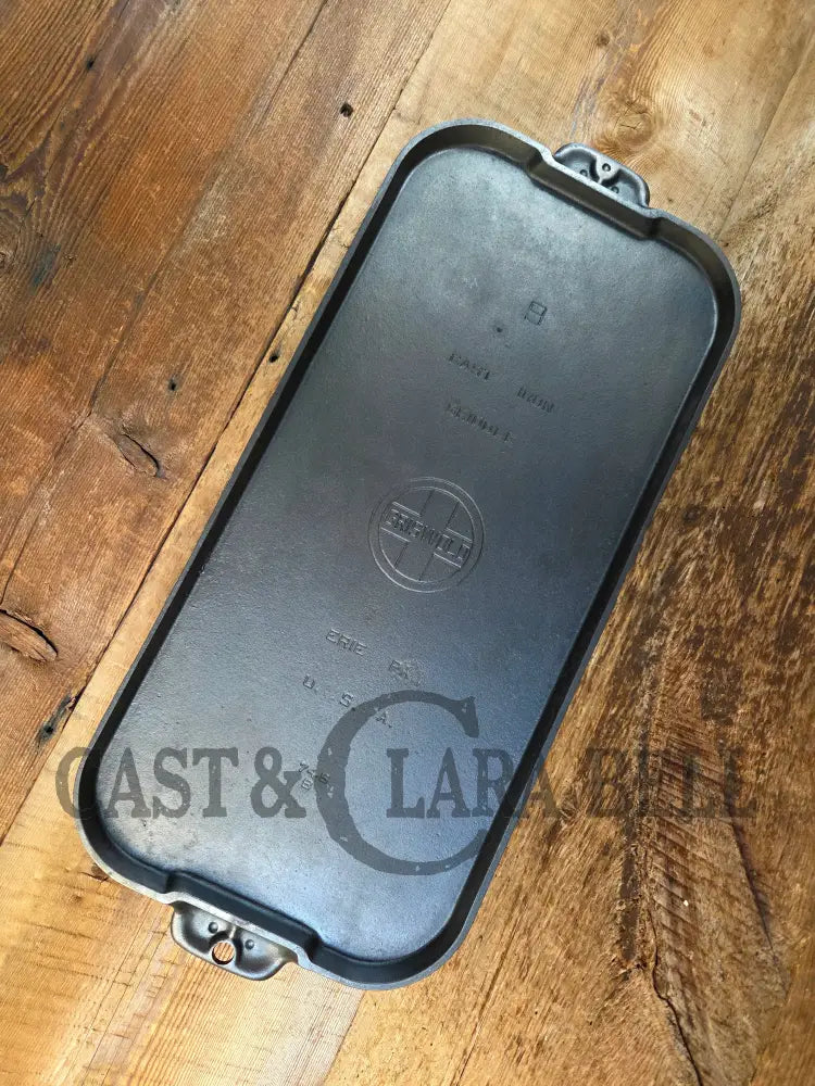 Classic Griswold #9 Large Block Long Griddle 746 B. Perfect for pancakes by the campfire or in your gourmet kitchen!