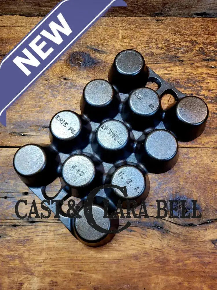 Classic! Griswold No. 10 Popover Pan 948. Variation 14 Closed Frame. Ready to make delicious brownies cupcakes or