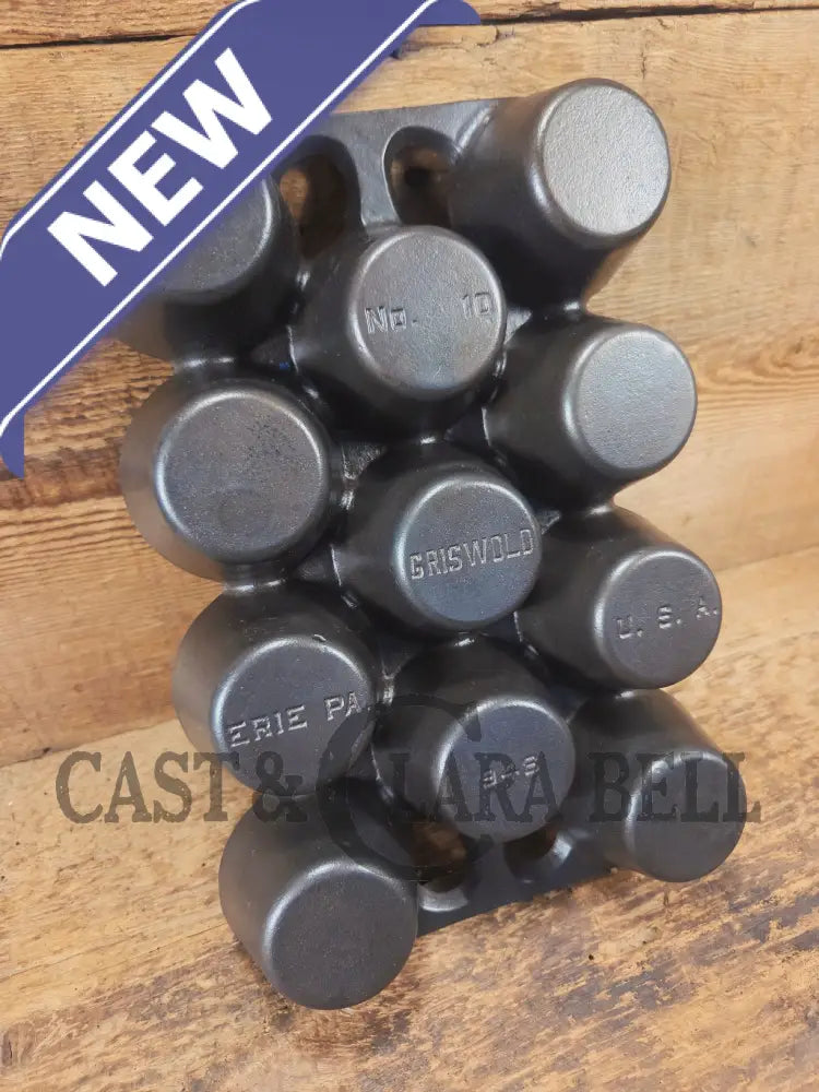 Classic! Griswold No. 10 Popover Pan 948. Variation 14 Closed Frame. Ready to make delicious brownies cupcakes or
