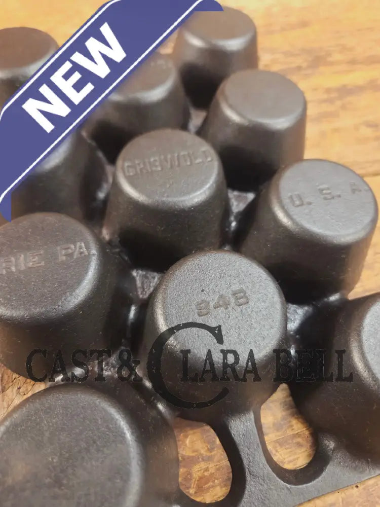 Classic! Griswold No. 10 Popover Pan 948. Variation 14 Closed Frame. Ready to make delicious brownies cupcakes or