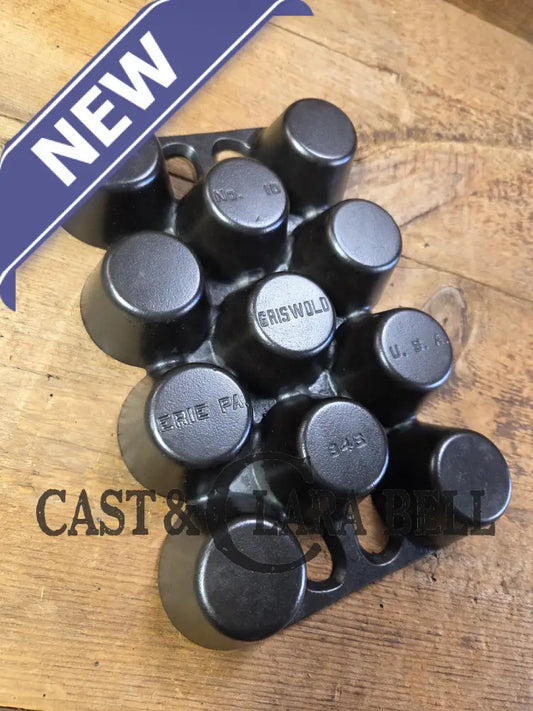 Classic! Griswold No. 10 Popover Pan 948. Variation 14 Closed Frame. Ready to make delicious brownies cupcakes or