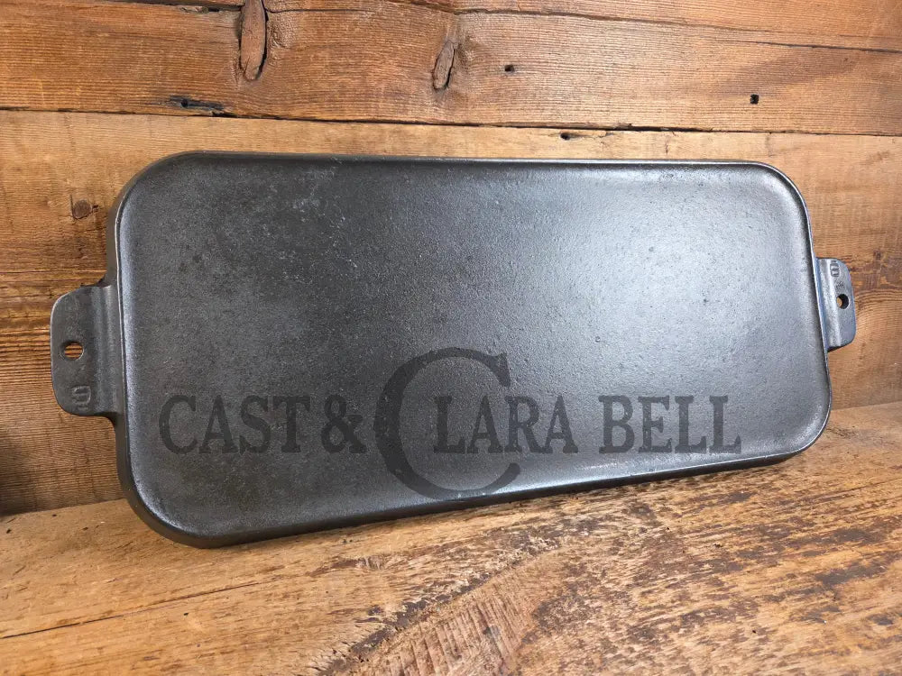 Classic HUGE Griswold #9 Long Griddle. Perfect for pancakes by the campfire or in your gourmet kitchen! Griddle