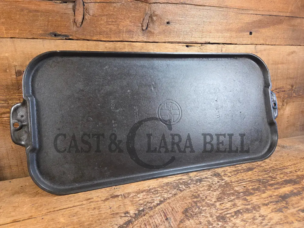 Classic HUGE Griswold #9 Long Griddle. Perfect for pancakes by the campfire or in your gourmet kitchen! Griddle