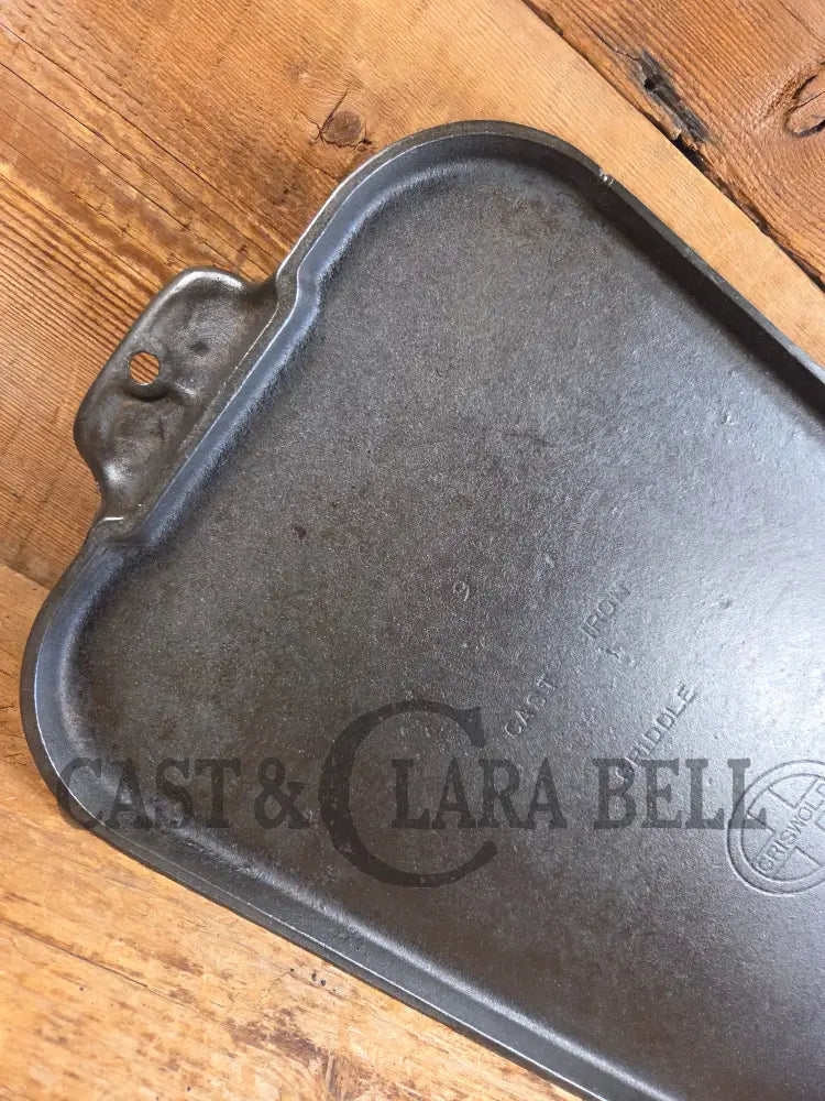 Classic HUGE Griswold #9 Long Griddle. Perfect for pancakes by the campfire or in your gourmet kitchen! Griddle