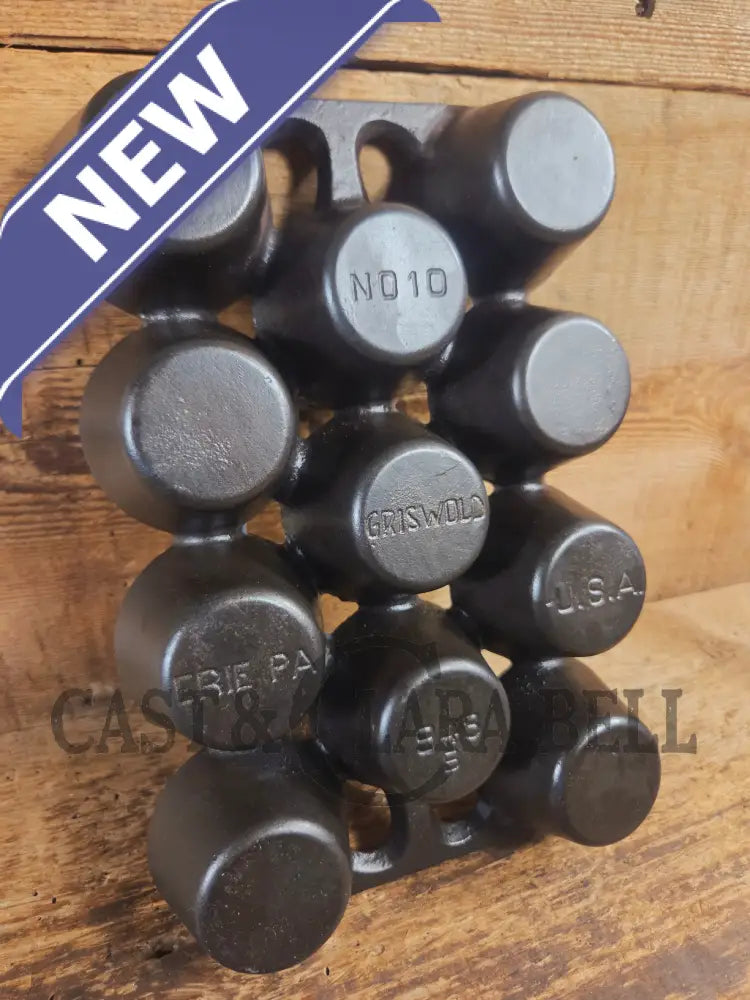 Classic! Open Frame Griswold No. 10 Popover Pan 11 cup 948 B. Fully Restored and Ready to make delicious brownies