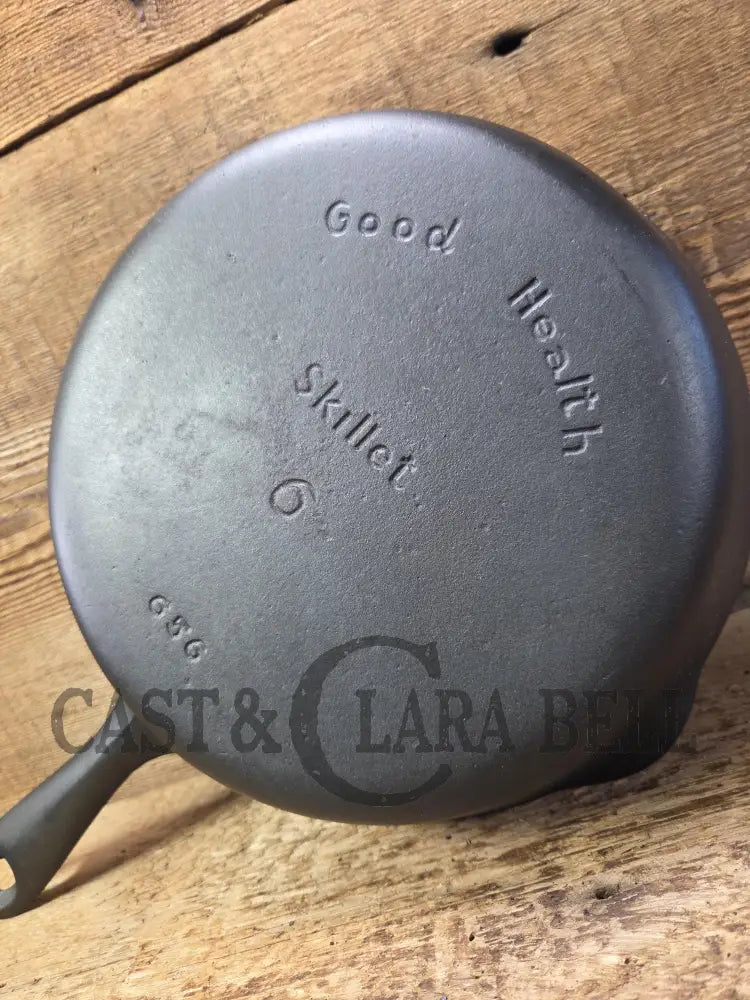 Classic saute skillet! 1930’s Griswold’s Good Health #6 Skillet 656. Beautiful piece to cook with or display. Made for