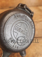 Collectible Griswold 570 Ashtray / Spoon Rest. Small Novelty cast iron skillet for display or stove! Fully Restored so