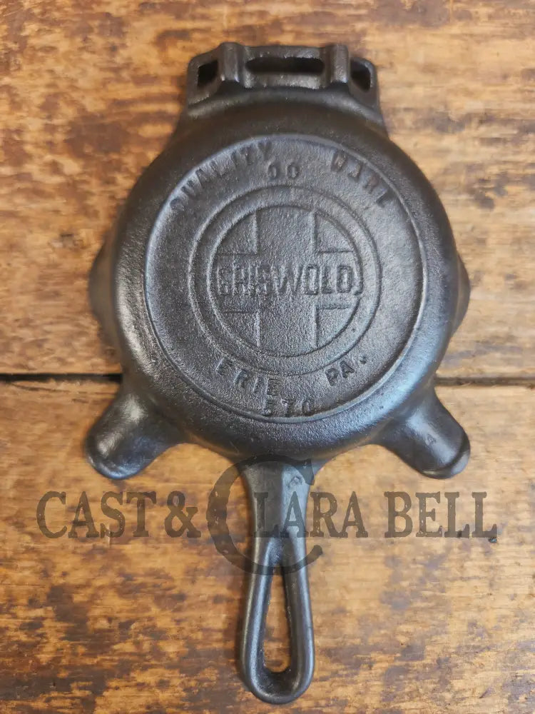 Collectible Griswold 570 Ashtray / Spoon Rest. Small Novelty cast iron skillet for display or stove! Fully Restored so