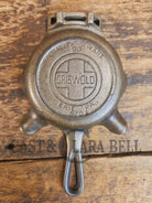 Collectible Griswold 570 Ashtray / Spoon Rest. Small Novelty cast iron skillet (nickel finish) for display or stove!