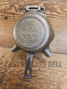 Collectible Griswold 570 Ashtray / Spoon Rest. Small Novelty cast iron skillet (nickel finish) for display or stove!