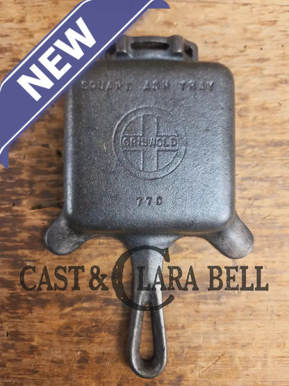 Collectible Griswold 770 Ashtray / Spoon Rest. Small Novelty cast iron skillet for display or stove! Fully Restored so