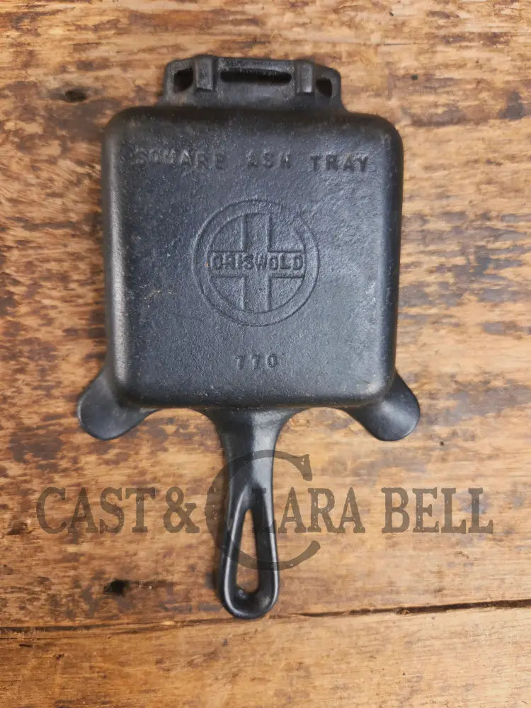 Collectible Griswold 770 Ashtray / Spoon Rest. Small Novelty cast iron skillet for display or stove! Fully Restored so