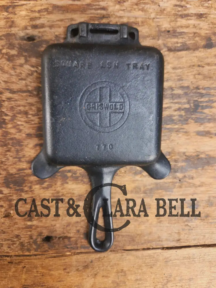 Collectible Griswold 770 Ashtray / Spoon Rest. Small Novelty cast iron skillet for display or stove! Fully Restored so
