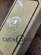 Cool and not often seen! 1940’s Griswold No. 81 ’Yellow and Cream’ enameled casserole dish!