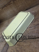 Cool and not often seen! 1940’s Griswold No. 81 ’Yellow and Cream’ enameled casserole dish!