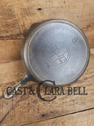 Cool Patina! Early 1920’s Griswold #8 Plated finish Cast Iron Skillet with Large Block Logo heat ring 704 SC24 Skillet