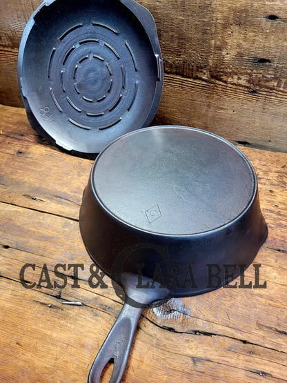 Priced To Sell! Cool Story! 1920’S Chicago Hardware Foundry #8 Cast Iron Diamond Deep ’3’’