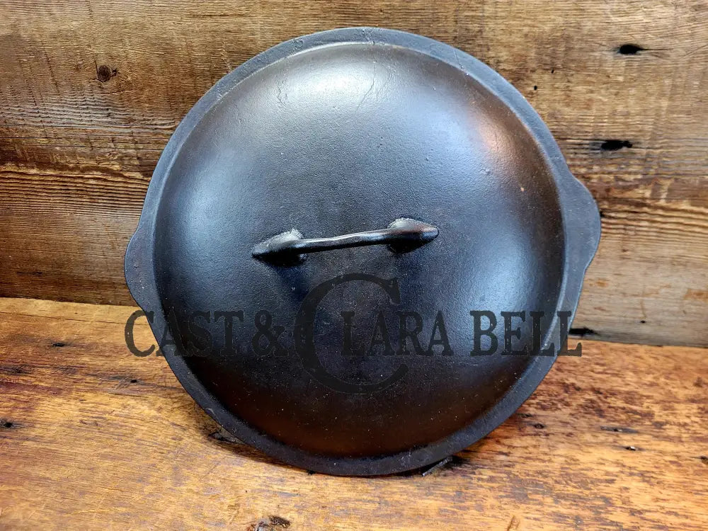 Cool Story! 1920’S Chicago Hardware Foundry #9 Cast Iron Skillet Lid. Fits #8 Deep Skillet. Skillet