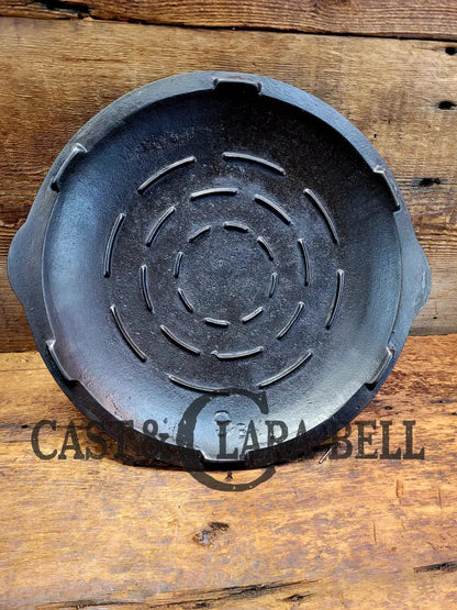 Cool Story! 1920’S Chicago Hardware Foundry #9 Cast Iron Skillet Lid. Fits #8 Deep Skillet. Skillet