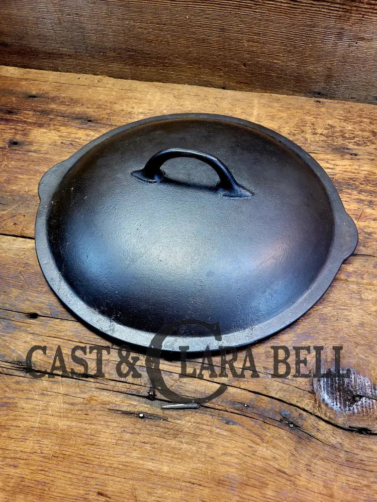 Cool Story! 1920’S Chicago Hardware Foundry #9 Cast Iron Skillet Lid. Fits #8 Deep Skillet. Skillet