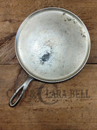 Cool story hard to find piece! 1920’s Chicago Hardware Foundry hammered plated #9 Griddle. P/N 999