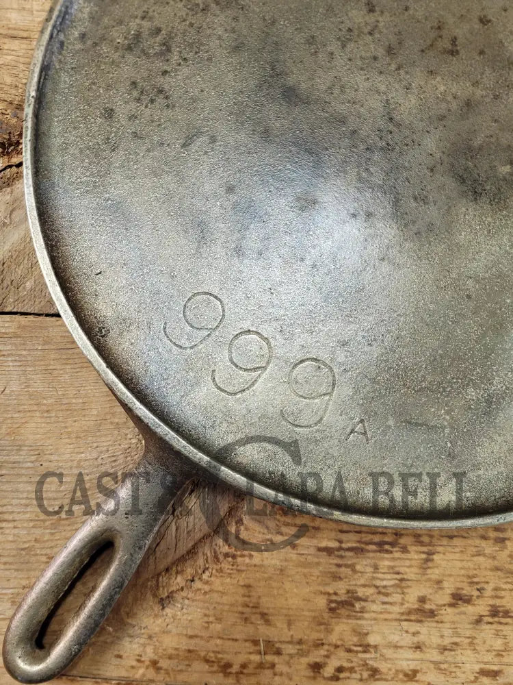 Cool story hard to find piece! 1920’s Chicago Hardware Foundry hammered plated #9 Griddle. P/N 999