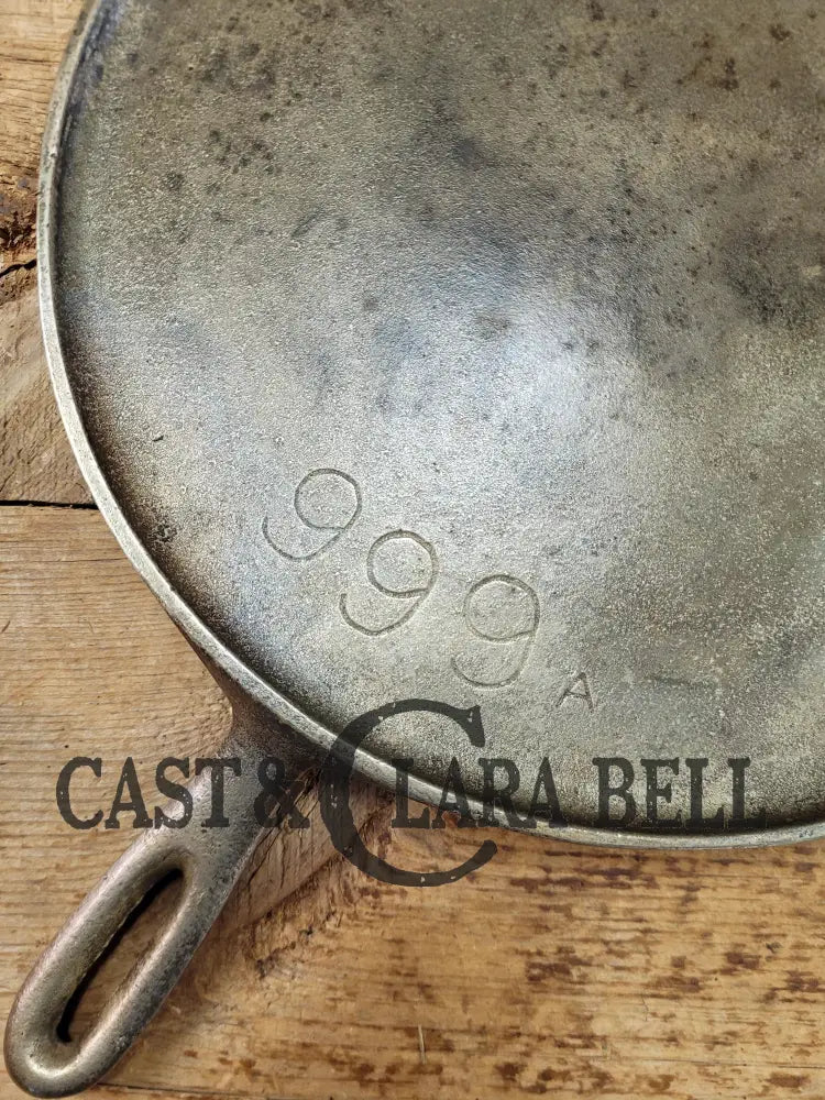 Cool story hard to find piece! 1920’s Chicago Hardware Foundry hammered plated #9 Griddle. P/N 999