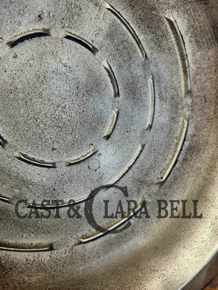 Cool Story Hard To Find Piece! 1920’S Chicago Hardware Foundry Hammered Plated Skillet Lid. Skillet