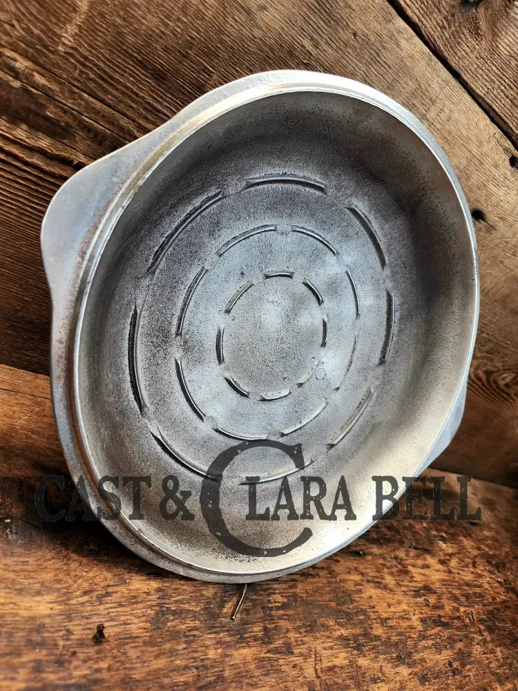 Cool Story Hard To Find Piece! 1920’S Chicago Hardware Foundry Hammered Plated Skillet Lid. Skillet