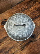 Cool Story Hard To Find Piece! 1920’S Chicago Hardware Foundry Hammered Plated Skillet Lid. Skillet