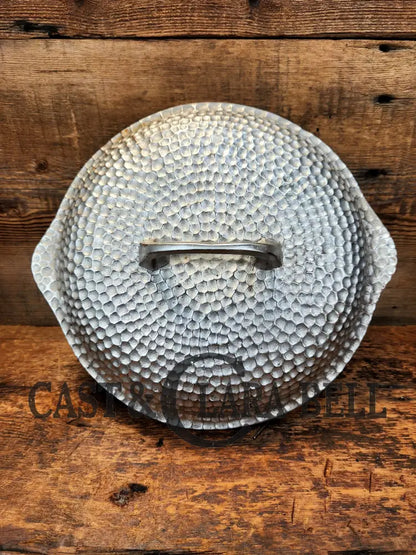 Cool Story Hard To Find Piece! 1920’S Chicago Hardware Foundry Hammered Plated Skillet Lid. Skillet