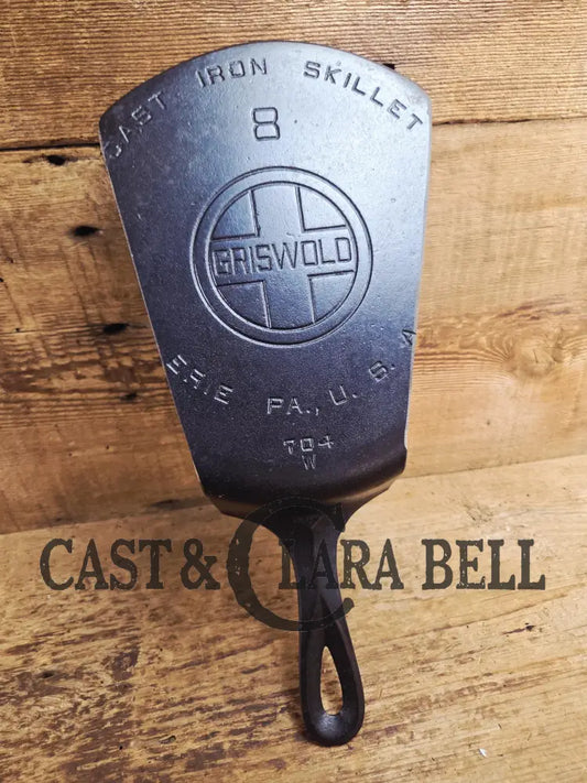 Custom #8 704 W Griswold Cast Iron Skillet Spatula. Reclaimed from 1930’s Griswold Block EPU skillet. Awesome gift for