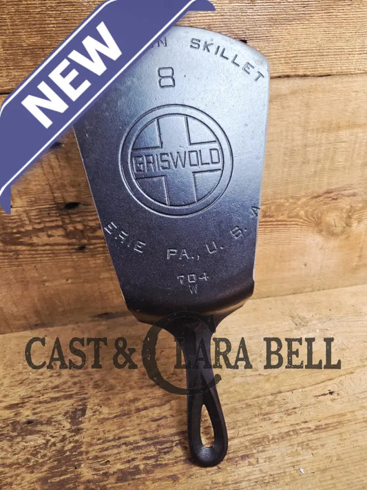 Custom #8 704 W Griswold Cast Iron Skillet Spatula. Reclaimed from 1930’s Griswold Block EPU skillet. Awesome gift for